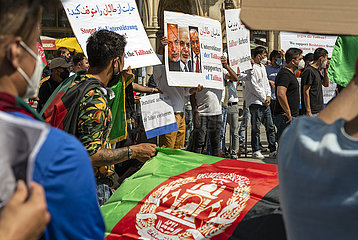 Afghanistan Demo  gegen die Taliban  Muenchen  21. August 2021