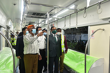 Bangradsch-Dhaka-Metro Rail-Testlauf