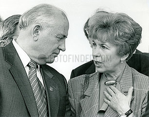 Michail und Raissa Gorbatschow in Bayern  1992