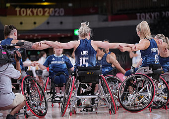 (Tokyo2020) Japan-Tokyo-Paralympics-Rollstuhl-Basketball-Frauen-Viertelfinale-CHN vs GBR