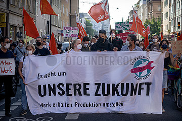 Demonstration gegen Bosch Werksschließung