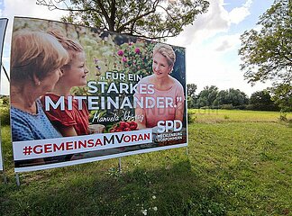 SPD-Plakat zur Landtagswahl Mecklenburg-Vorpommern 2021