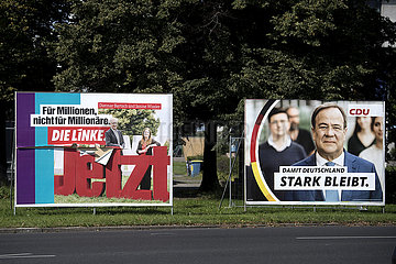 Linke CDU Wahlplakte