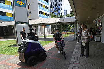 Singapur-autonome Patrouillenroboter
