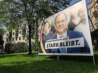 CDU-Wahlplakat mit Armin Laschet