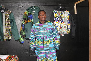 Simbabwe-Harare-Mode-Unternehmer-Afrikanische Druckstoff