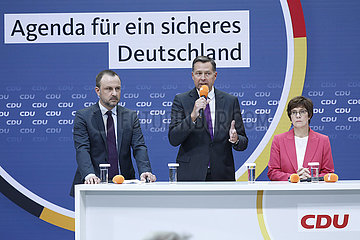 Vorstellung der Agenda fuer ein sicheres Deutschland   Konrad-Adenauer-Haus  10. September 2021