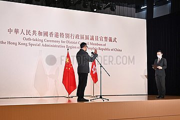 China-Hongkong-District Ratsmitglieder - Eideinnahme (CN)