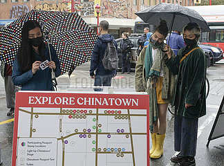 Kanada-Vancouver-Leuchten Sie Chinatown auf