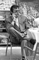 Alain Delon  Schauspieler  Portofino  Italien April 1988