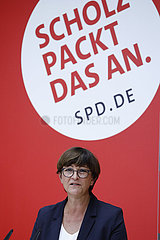 Saskia Esken - Pressekonferenz: SPD nach Triell