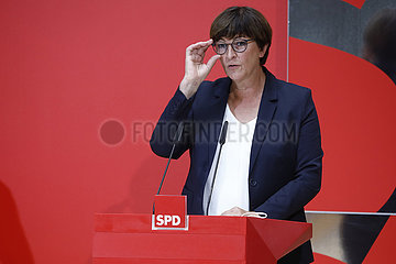 Saskia Esken - Pressekonferenz: SPD nach Triell