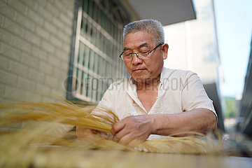 (Fokus) China-Jiangxi-Nanchang-Bambus Weaver (CN)