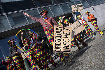 Laschet-Protestaktion ClownsDerUnion