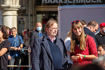 Olaf Scholz zum Wahlkampf in München