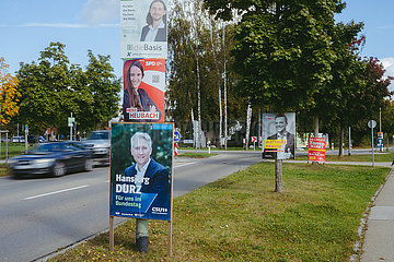 Wahlplakat Bundestagswahl 2021 einen Tag nach der Wahl