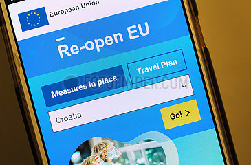 Deutschland  Bremen - die offzielle app Re-open EU informiert ueber alle aktuellen Corona-Bestimmungen und funktioniert mit maschinellen Uebersetzungen