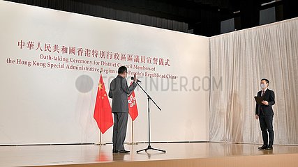 China-Hongkong-District Ratsmitglieder - Eideinnahme (CN)