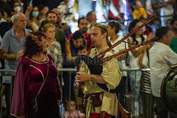 Zypern-Ayia Napa-mittelalterliches Festival-Parade