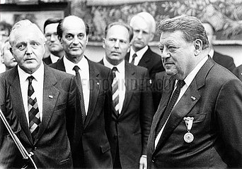 Franz Josef Strauß  70. Geburtstag  mit CDU-  CSU-Ministern  September 1985