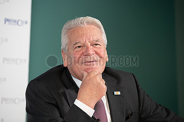 Bundespräsident a. D. Joachim Gauck im Presseclub in München