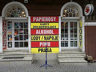 Laden fuer Alkohol und Zigaretten in Polen