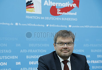 Michael Kaufmann - Pressegespraech mit dem AfD-Kandidaten fuer das Amt des Bundestagsvizepraesidenten  Dt. Bundestag