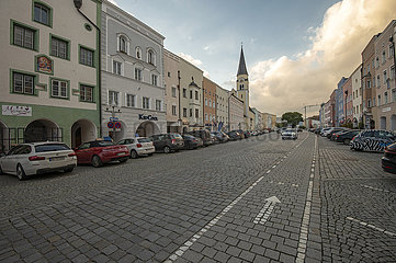 Stadtplatz  Muehldorf a. Inn  Oktober 2021