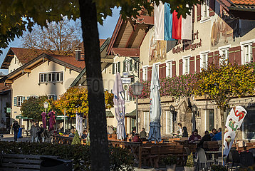 Miesbach  Marktplatz  Ende Oktober 2021