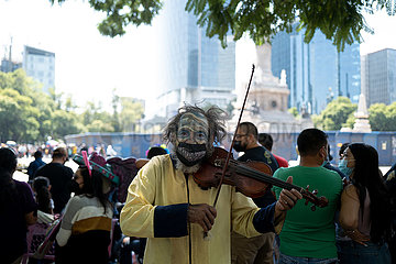 Mexiko-Mexiko-Stadttag der toten Parade