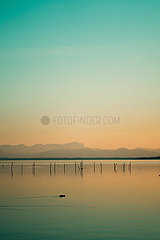 Starnberger See im Sonnenuntergang