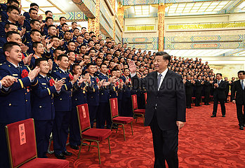 China-Beijing-XI Jinping-National Rolle Models-treue Guards-Meeting (CN)