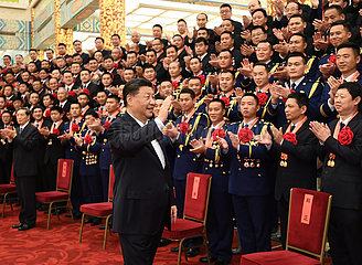 China-Beijing-XI Jinping-National Rolle Models-treue Guards-Meeting (CN)