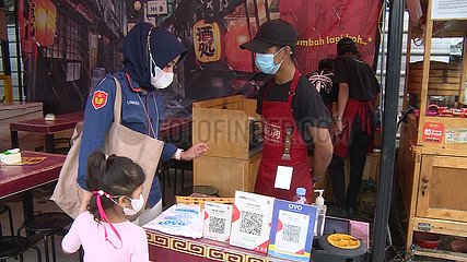 Indonesien-Jakarta-Chinesisches Lebensmittelgeschäft