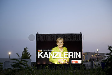 Kanzlerin Merkel - Wahlplakat der CDU
