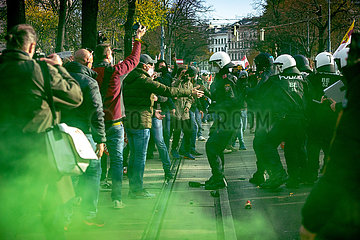 Demonstration gegen Coronamaßnahmen in Wien