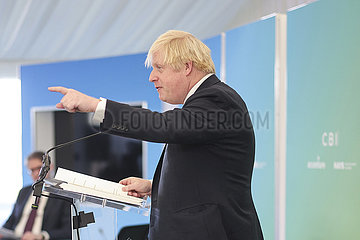Britain-South Shields-CBI-Konferenz-Boris Johnson