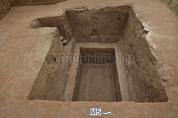 China-shaanxi-xianyang-alte Gräber-Gold-Verzierungen-Ausgrabungen