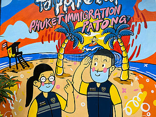 Phuket Immigration Wandbild