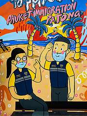Phuket Immigration Wandbild