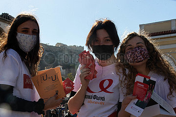 GREECE-ATHENS-WORLD AIDS DAY