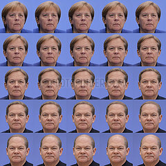 Angela Merkel wird zu Olaf Scholz