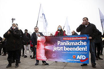 Protest AfD - Gegen Impfplicht