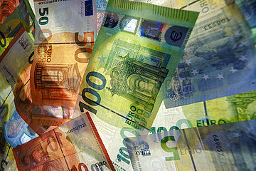 Deutschland  Bremen - gemischte Eurobanknoten