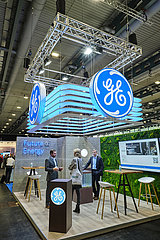 Deutschland  Bremen - Die Messe Carbon Capture Technology Expo Europe / Hydrogen Technology Expo Europe  Stand von GE Gas Power