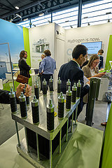 Deutschland  Bremen - Die Messe Carbon Capture Technology Expo Europe / Hydrogen Technology Expo Europe  Stand von H-TEC SYSTEMS