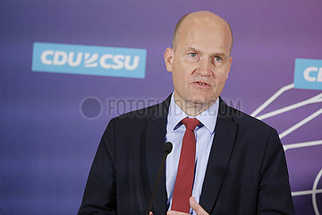 Pressekonferenz CDU/CSU-Bundestagsfraktion  Fraktionsebene  Dt. Bundestag
