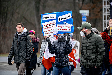 Querdenken Demonstration in Nuernberg
