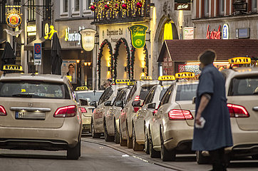 Taxi-Standplatz Tal  München  16. Dezember 2021