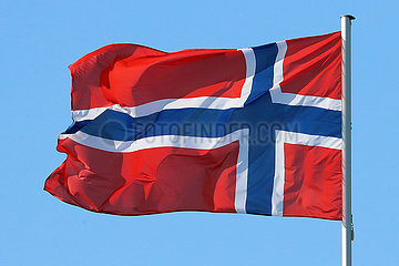 Iffezheim  Deutschland  Nationalfahne von Norwegen